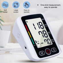Load image into Gallery viewer, Digital Blood Pressure Monitor Arm Sphygmomanometer Heart Rate Pulse Meters Big Screen Automatic Tonometer with Cuff