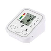 Load image into Gallery viewer, Digital Blood Pressure Monitor Arm Sphygmomanometer Heart Rate Pulse Meters Big Screen Automatic Tonometer with Cuff
