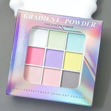 Load image into Gallery viewer, 9 Colors Solid Patting Nail Powders UV Polish Decoration Shimmer Fine Glitter Gradient Matte Pat Pat Manicure Polish Powder