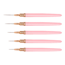 Load image into Gallery viewer, 5Pcs Nail Art Liner Nail Brush Liner DIY Painting Pen Manicure Acrylic Drawing Brush for Nails Tip Display Carving Art Painting Tool