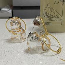 Load image into Gallery viewer, 1/6pcs Kawaii Cat Hair Storage Box Transparent Pet Hair Keepsake Pendant for Pet Memorial Healing Pendant Cat Lover Keyring Accessory