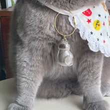 Load image into Gallery viewer, 1/6pcs Kawaii Cat Hair Storage Box Transparent Pet Hair Keepsake Pendant for Pet Memorial Healing Pendant Cat Lover Keyring Accessory