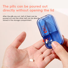 Load image into Gallery viewer, Portable Pill Organizer Box Travel Pill Case Pill Container with Compartments Pocket-Size Vitamin Storage Box Elderly Daily Pill Management