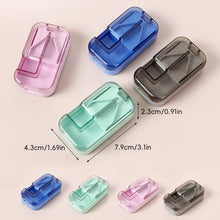 Load image into Gallery viewer, Portable Pill Organizer Box Travel Pill Case Pill Container with Compartments Pocket-Size Vitamin Storage Box Elderly Daily Pill Management