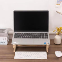 Load image into Gallery viewer, Universal Wooden Laptop Holder Detachable Base Stand Computer Cooling Bracket Suitable For Notebook Laptop Tablet 10-17 Inchs