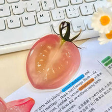 Load image into Gallery viewer, Creative Fruit Slice Bookmark With Simulation Funny Design Sense For INS Fixed Book Photography Cartoon Cute Note Bookmark