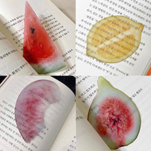 Load image into Gallery viewer, Creative Fruit Slice Bookmark With Simulation Funny Design Sense For INS Fixed Book Photography Cartoon Cute Note Bookmark