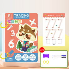 Load image into Gallery viewer, Magical Tracing Workbook Control Training Book Reusable Magic Practice Copybook Children Montessori Drawing Education Stationery