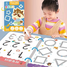 Load image into Gallery viewer, Magical Tracing Workbook Control Training Book Reusable Magic Practice Copybook Children Montessori Drawing Education Stationery