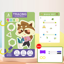 Load image into Gallery viewer, Magical Tracing Workbook Control Training Book Reusable Magic Practice Copybook Children Montessori Drawing Education Stationery