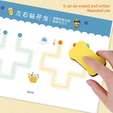 Load image into Gallery viewer, Magical Tracing Workbook Control Training Book Reusable Magic Practice Copybook Children Montessori Drawing Education Stationery