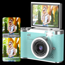 Load image into Gallery viewer, 4K CCD 8X Digital Zoom Digital Camera for Student Digital Photography Camera 2.4inch 180 Flip Screen Selfile Camera