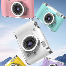 Load image into Gallery viewer, 4K CCD 8X Digital Zoom Digital Camera for Student Digital Photography Camera 2.4inch 180 Flip Screen Selfile Camera