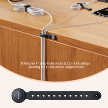 Load image into Gallery viewer, 6/1Pcs Magnetic Cable Management Ties Wire Organizer 11cm Cable Holder Adjustable Hook & Loop Organizer Straps for Home