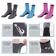 Load image into Gallery viewer, 1Pair Multifunctional Neoprene Mid-Calf Diving Socks Non-Slip And Warm Wading Socks Diving Equipment