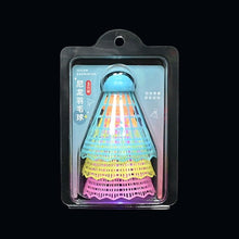 Load image into Gallery viewer, 3PCS Colorful Luminous Nylon Badminton Balls High-Elasticity Windproof Durable Outdoor Training Balls