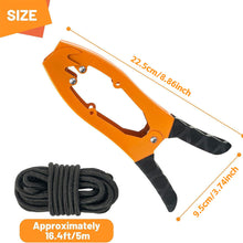 Load image into Gallery viewer, Stainless Steel Boat Anchor Clip With Paracord Kayak Canoe Clamp For Fixed Self-Locking Tension Jaw Fishing Accessory