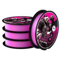 Load image into Gallery viewer, 1Roll 100M 8-Strand Smooth And Highly Tensile Pink PE Fishing Line Micro-Object Long Cast Wear-Resistant Main Line