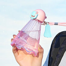 Load image into Gallery viewer, 300ML Creative Badminton Straw Bottle With Handle Rope Portable Outdoor Sports Travel Bottle