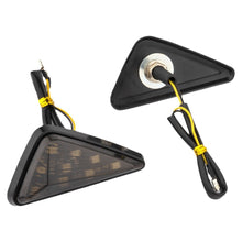 Load image into Gallery viewer, 2Pcs Motorcycle Turn Signal Lights Triangle Indicator Blinker Side Lights Motorbikes Yellow For Kawasaki Yamaha Honda Suzuki