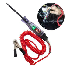 Load image into Gallery viewer, 12V 24v LED Display Car Circuit Tester Pen Probe 3-120v Electric Fuse Test Light Voltage Pen Detector