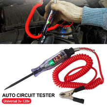 Load image into Gallery viewer, 12V 24v LED Display Car Circuit Tester Pen Probe 3-120v Electric Fuse Test Light Voltage Pen Detector