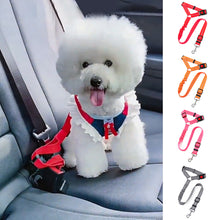 Load image into Gallery viewer, Anti Shock Travel Car Pet Dog Seat Belt Vehicle Pet Safety Adjustable Seat Belt Attachment Harnesses Lead Restraint Strap