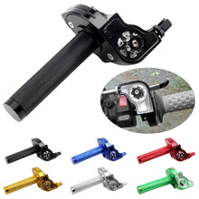 Load image into Gallery viewer, 22mm Universal Motorcycle Moped Scooter Bike CNC Adjustable Throttle Twist Grips Handlebars For Moped Scooter Bike M10*1.5