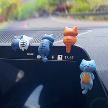 Load image into Gallery viewer, Car Center Console Small Cute Cat Doll Decoration Resin Ornament Rearview Mirror Decoration Auto Interior Accessories