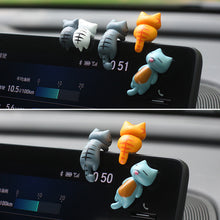 Load image into Gallery viewer, Car Center Console Small Cute Cat Doll Decoration Resin Ornament Rearview Mirror Decoration Auto Interior Accessories