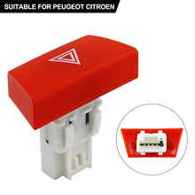 Load image into Gallery viewer, Car Warning Hazard Light Emergency Switch Control Button 6490NG Replacement for Peugeot 107 C1 Aygo 2005-2014
