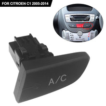 Load image into Gallery viewer, Car Air Conditioning AC Unit Control Switch Push Button with Cap 6554KX Replacement for Citroen C1 2005‑2014 6554 KX