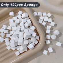 Load image into Gallery viewer, 100Pcs Square Nail Art Sponge Set Gradient Nail Brushes Gel Polish Design Nail Sponge Grab Pen Manicure Supplies