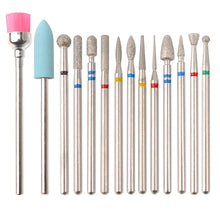 Load image into Gallery viewer, 14pcs/set Nail Drill Machine Bit Nail Gel Removal Polishing Tools Pedicure Manicure Rotary Grinding Buffer Polisher
