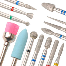 Load image into Gallery viewer, 14pcs/set Nail Drill Machine Bit Nail Gel Removal Polishing Tools Pedicure Manicure Rotary Grinding Buffer Polisher