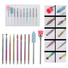 Load image into Gallery viewer, 14pcs/set Nail Drill Machine Bit Nail Gel Removal Polishing Tools Pedicure Manicure Rotary Grinding Buffer Polisher