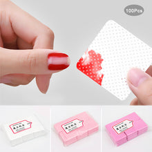 Load image into Gallery viewer, 200pcs/Pack Lint-free Nail Polish Remover Non-Woven Cotton Wipes Paper Cleaner Paper Pad Nails Polish Art Cleaning Manicure Tools