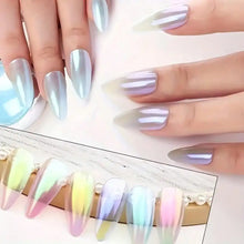 Load image into Gallery viewer, 6pcs Shimmering Aurora Nail Powder Mirror Glitter Nail Art Chameleon Gel Polish Manicure Polish Powder