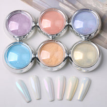 Load image into Gallery viewer, 6pcs Shimmering Aurora Nail Powder Mirror Glitter Nail Art Chameleon Gel Polish Manicure Polish Powder