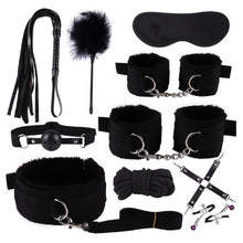 Load image into Gallery viewer, 8/10Pcs BDSM Kits Sex Bondage Set Handcuffs Gag Whip Nipple Clamps Erotic Sex Toys for Women Couples Adult Sexy Game