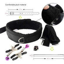 Load image into Gallery viewer, 8/10Pcs BDSM Kits Sex Bondage Set Handcuffs Gag Whip Nipple Clamps Erotic Sex Toys for Women Couples Adult Sexy Game