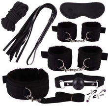 Load image into Gallery viewer, 8/10Pcs BDSM Kits Sex Bondage Set Handcuffs Gag Whip Nipple Clamps Erotic Sex Toys for Women Couples Adult Sexy Game
