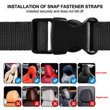 Load image into Gallery viewer, Car Suede Leather Hook Sports Seat Back with Dual Hooks Integrated Vehicle Hook for Car Storage Metal Hook
