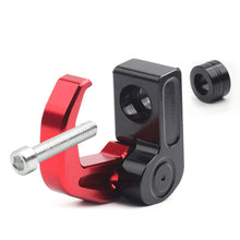 Load image into Gallery viewer, Aluminum Alloy Motorcycle Handlebar Luggage Helmet Hook Mount Foldable Motorbike Scooter Holder Bag Hanger With Screw
