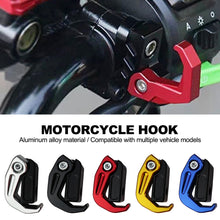 Load image into Gallery viewer, Aluminum Alloy Motorcycle Handlebar Luggage Helmet Hook Mount Foldable Motorbike Scooter Holder Bag Hanger With Screw
