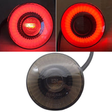 Load image into Gallery viewer, 12V Motorcycle LED Taillight Rear Stop Lamp Tail Light Round For Motorbike Pit Bike ATV UTV Cafe Racer Chopper Bobber Scooter