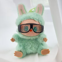 Load image into Gallery viewer, For Labubu Glasses 6.5cm Cute Plastic Glasses Goggles Ski Goggles for 17cm Labubu Dolls Toy Glasses Accessories