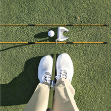 Load image into Gallery viewer, 2PCS 123CM Foldable Three-Section Golf Direction Indicator Sticks Swing Training Auxiliary Tools Golf Accessories