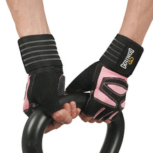 Load image into Gallery viewer, 1 Pair Half-Finger Fitness Gloves With Wrist Guards Anti-Slip And Wear-Resistant Extended Sports Gloves For Strength Training