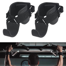 Load image into Gallery viewer, 1 Pair Upgraded Sports Assist Hooks With Wrist Guards Deadlifts Pull-Ups Weightlifting Assist Tool